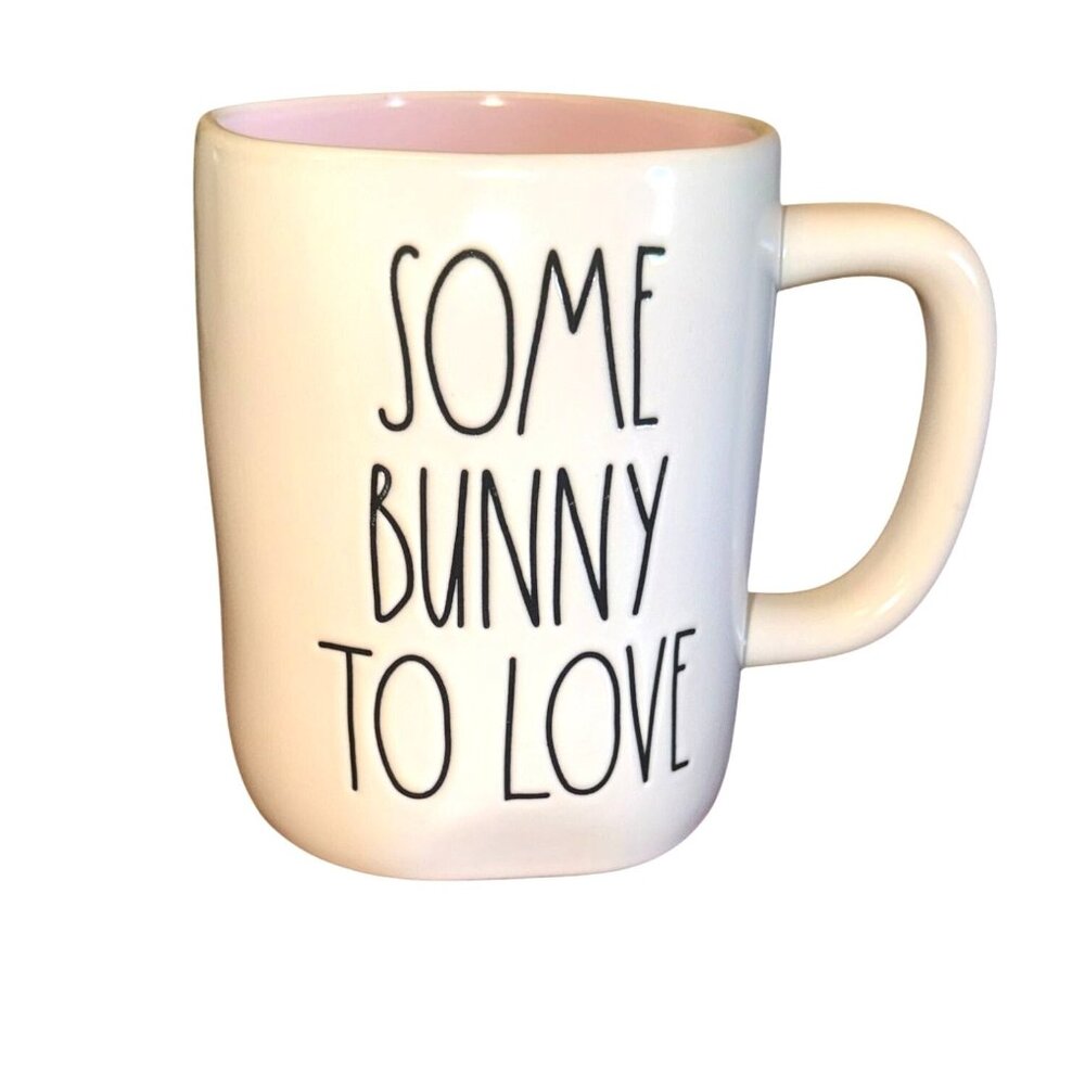 Rae Dunn Some Bunny To Love Ceramic Mug Pink Interior 2022 Artisan Collection 16